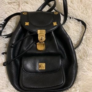 MCM backpack leather with studs small